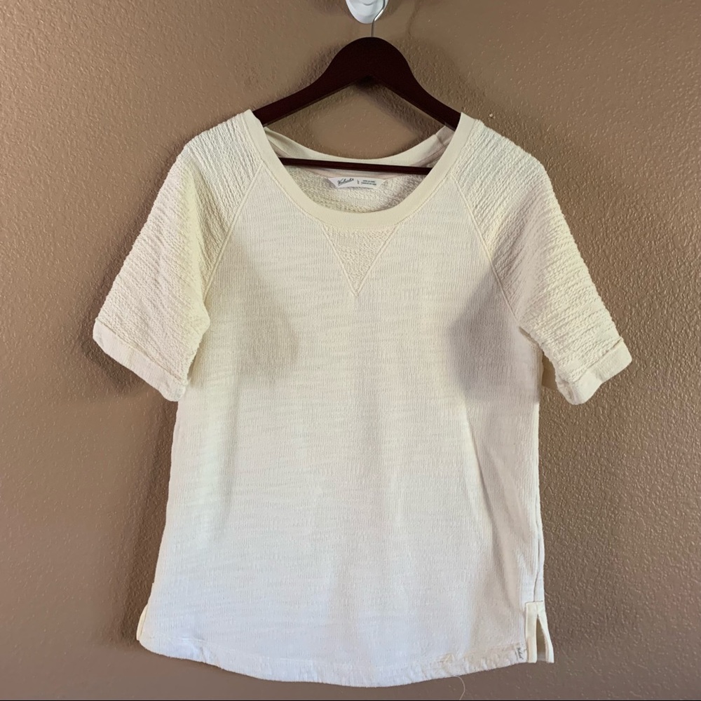 Woolrich Cream Textured Top Size Large - image 2